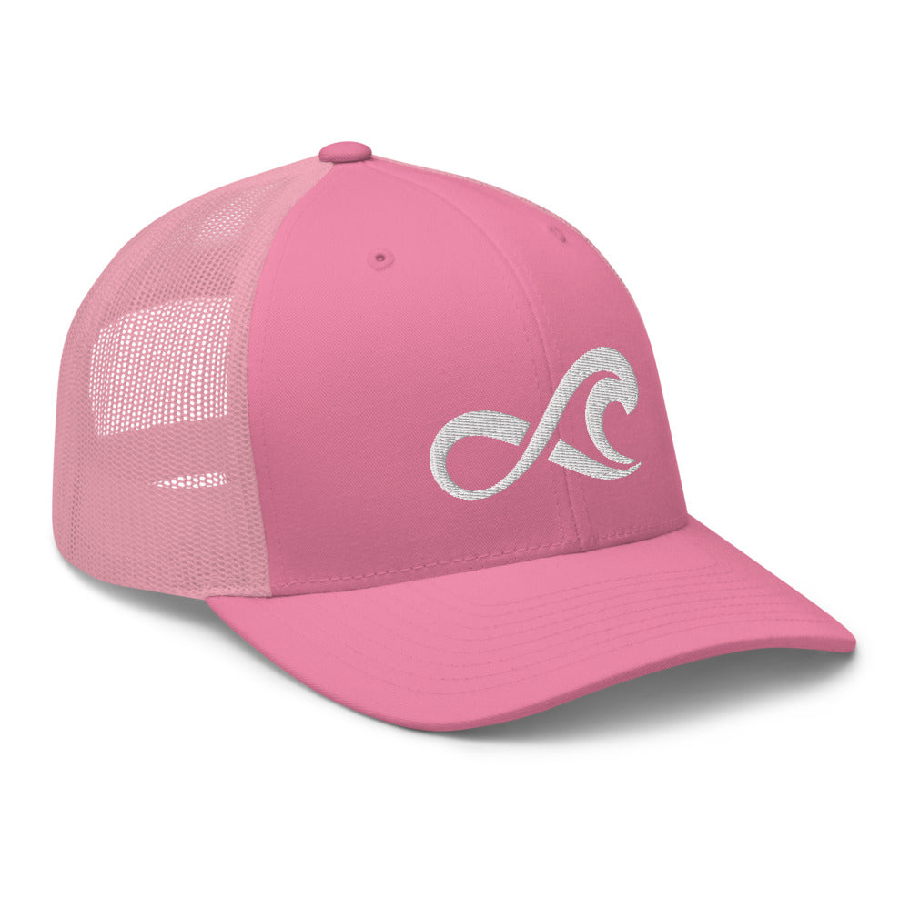 Surfinity Classic Wave Snapback - Yupoong 6606 - Pink/Pink